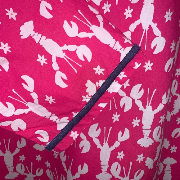 Talbots Lobster & Starfish Cotton Embroidered Tunic Size MP - Picture 7 of 7